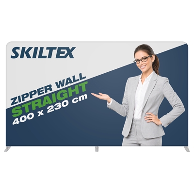 Zipper Wall Straight - 400x230 - Inkl. Druck