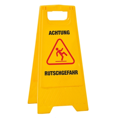 Warnschild - ACHTUNG RUTSCHGEFAHR