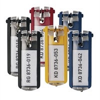 Schlüsselanhänger für Durable Schlüsselschrank - Sort. Farben - 6er-Pack