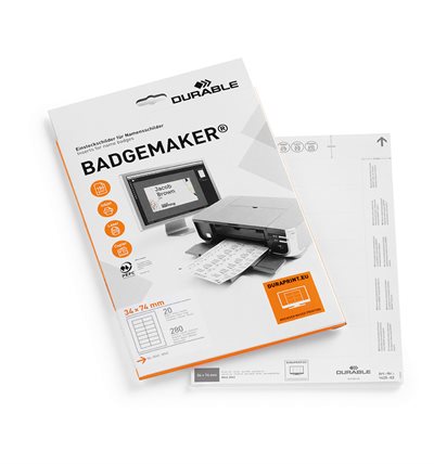 BADGEMAKER® Einstecketikette für Namensschilder – 34x74 mm