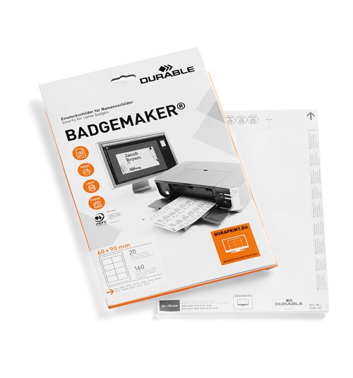 BADGEMAKER® Einstecketikette für Namensschilder – 60x90 mm