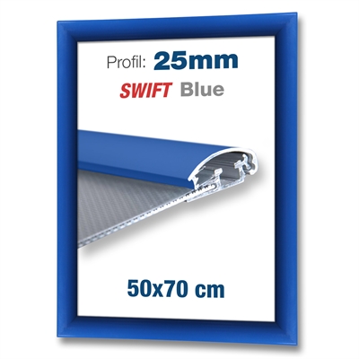 Blau Swift Klapprahmen mit 25 mm-Profil - DIN B2 - 50x70 cm