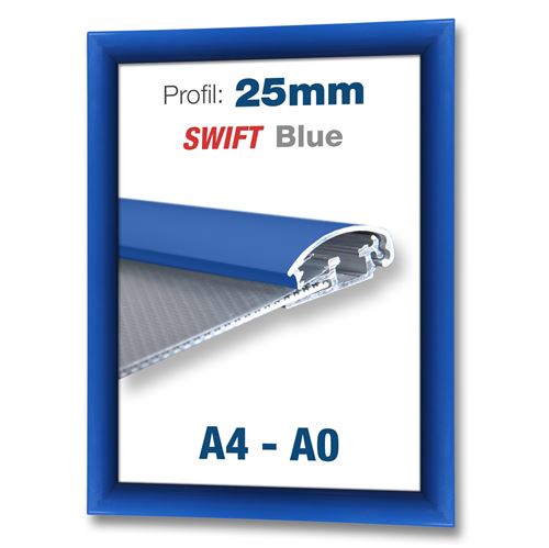 Blau Swift Klapprahmen mit 25 mm-Profil