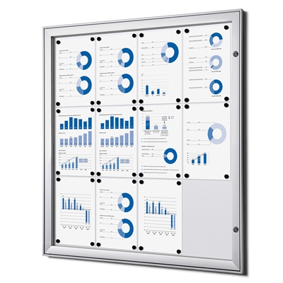 BoardPro Whiteboard Schaukasten - 12xA4