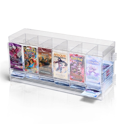 6-Fächer Acryl TCG Booster Pack Spender
