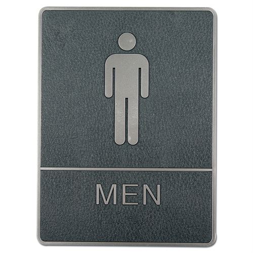 Braille Toilettenschild mit Blindenschrift – MEN