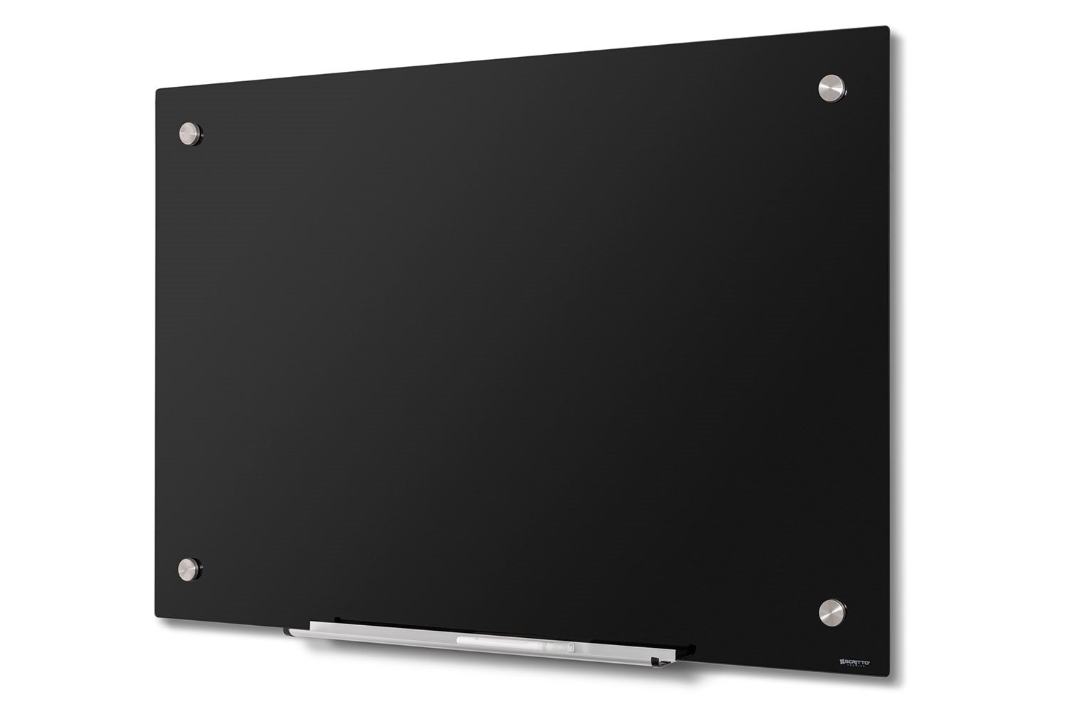 Magnettafel Schwarz Glas