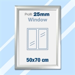 Fenster Klapprahmen B2 - Doppelseitig mit 25mm-Profil - 50x70 cm