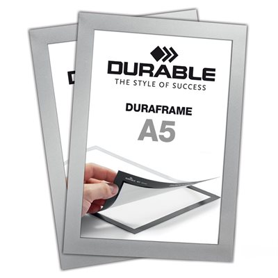 Selbstklebende A5 Magnetrahmen - Duraframe® Silber - 2er-Pack