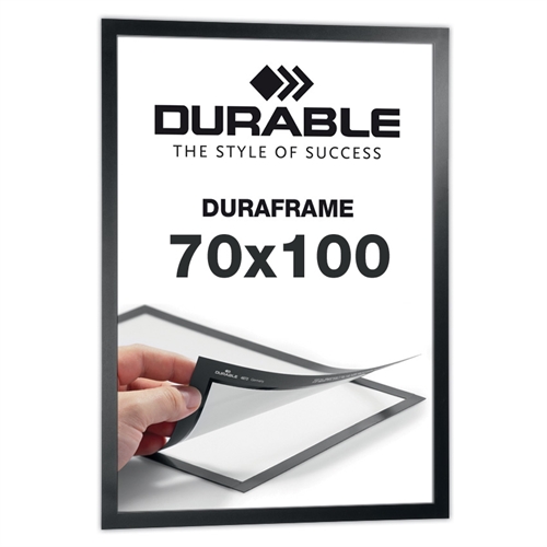 Selbstklebende 70x100 cm Magnetrahmen - Duraframe® Schwarz