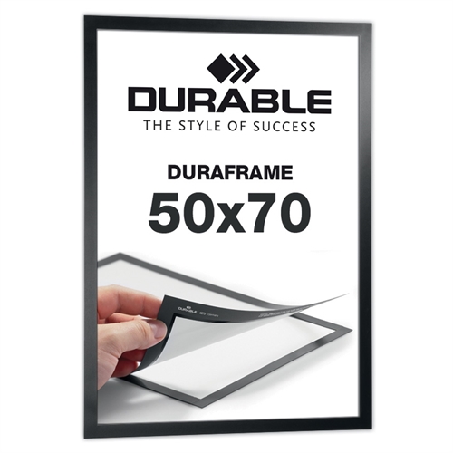 Selbstklebende 50x70 cm Magnetrahmen - Duraframe® Schwarz