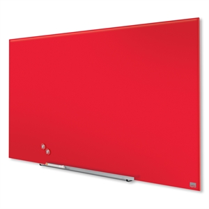 Nobo Widescreen 57" Glastafel Rot - 126x71 cm