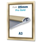 Pro Gold Klapprahmen mit 25mm-Profil - DIN A3