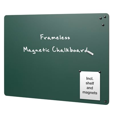 Naga grün magnetische Kreidetafel ohne Rahmen