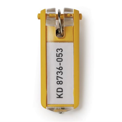 Gelber Schlüsselanhänger für Durable Schlüsselkasten - 6er-Pack