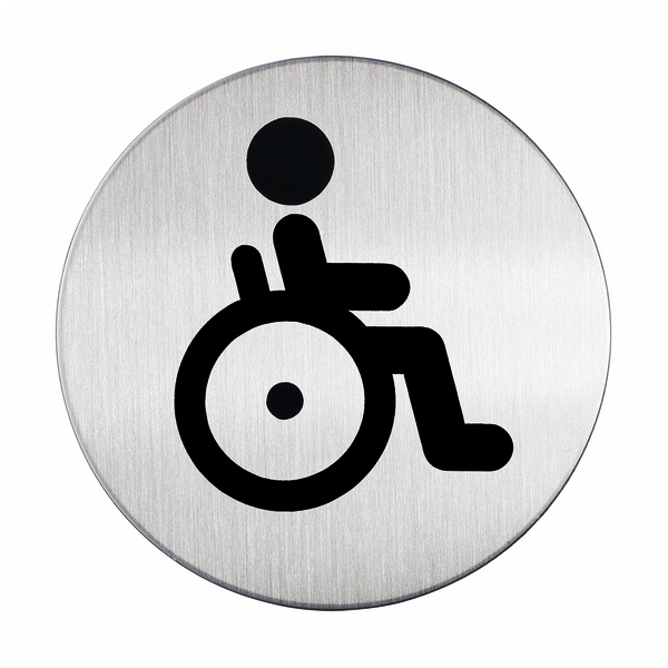 Behinderten Wc Schild Edelstahl Kaufen Bei Skiltex De