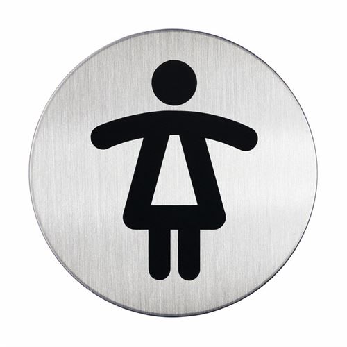 Damentoilette schild - Picto rund