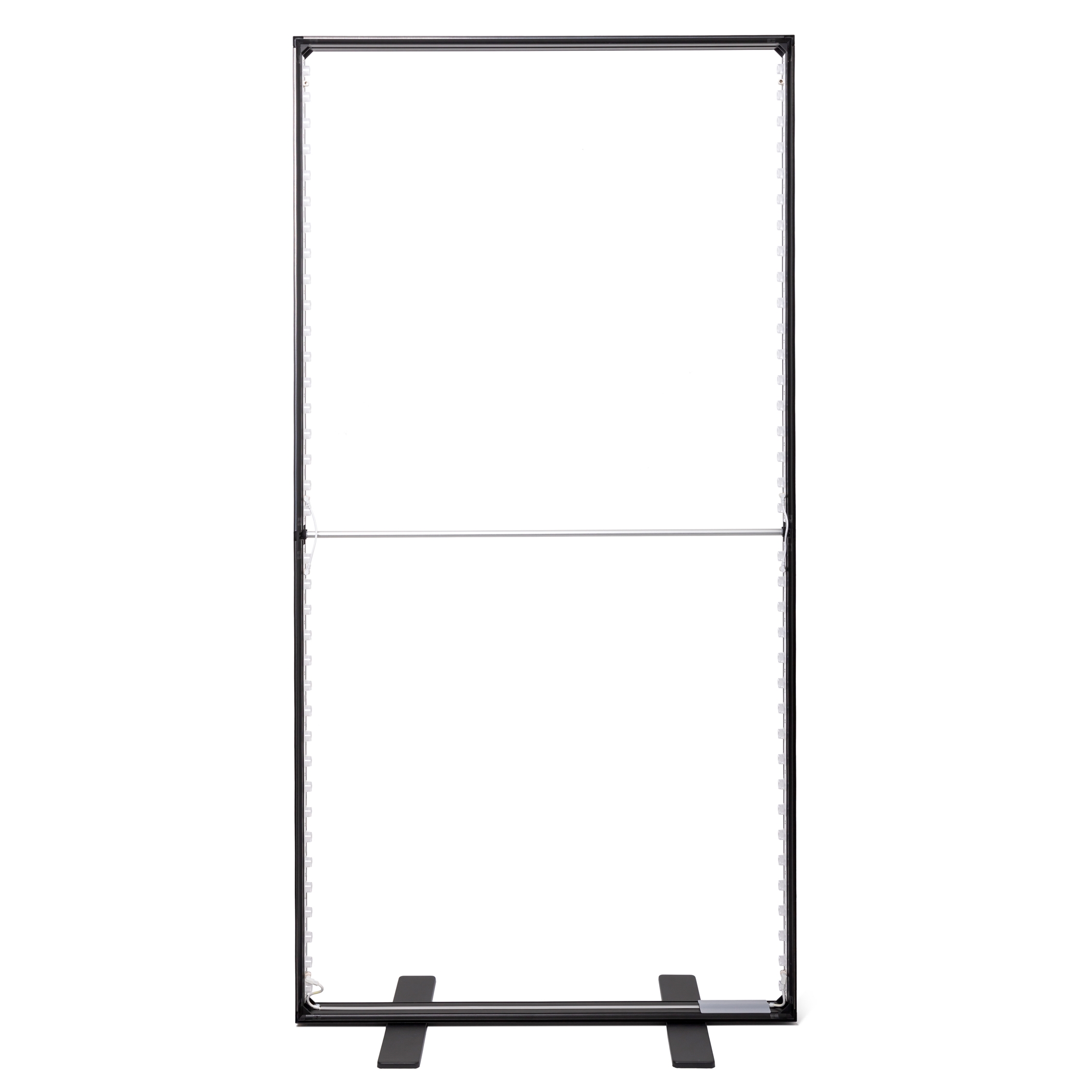 BrightBox Double Schwarz LED Leuchtwand - 100x200 cm - Ohne Banner