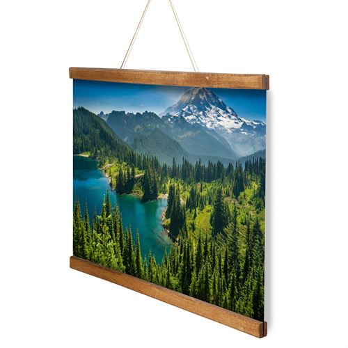 Magnetische Posterleiste aus Holz mit Aufhängeschnur