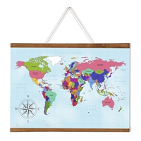 Magnetische Posterleiste aus Holz mit Aufhängeschnur - 40 cm