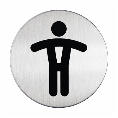 Herrentoilette Schild - Picto rund