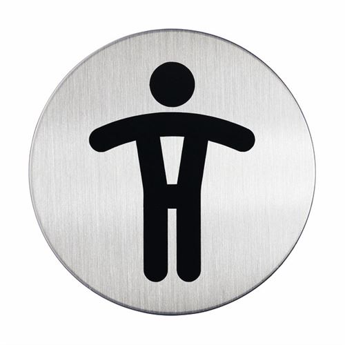 Herrentoilette Schild - Picto rund