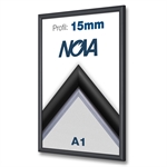 Nova Schwarz Klapprahmen mit 15mm-Profil - DIN A1