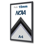 Nova Schwarz Klapprahmen mit 15mm-Profil - DIN A4
