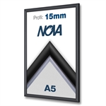 Nova Schwarz Klapprahmen mit 15mm-Profil - DIN A5
