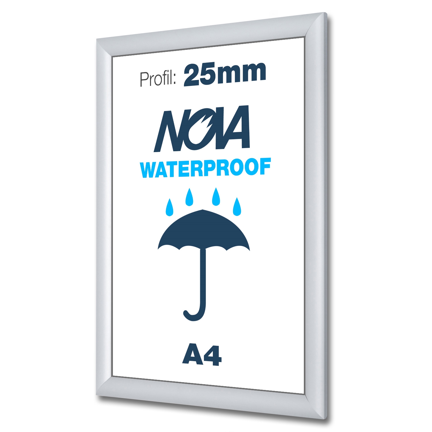 Nova Klapprahmen A4 Wetterfest - 25mm profil