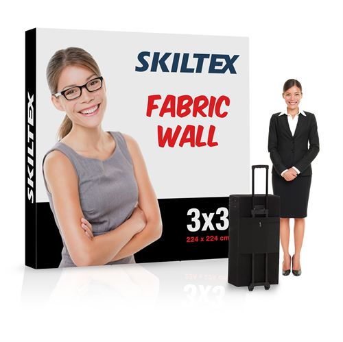 Pop-Up Wall Fabric 3x3 Faltwand - 225x225 cm - Inkl. Druck