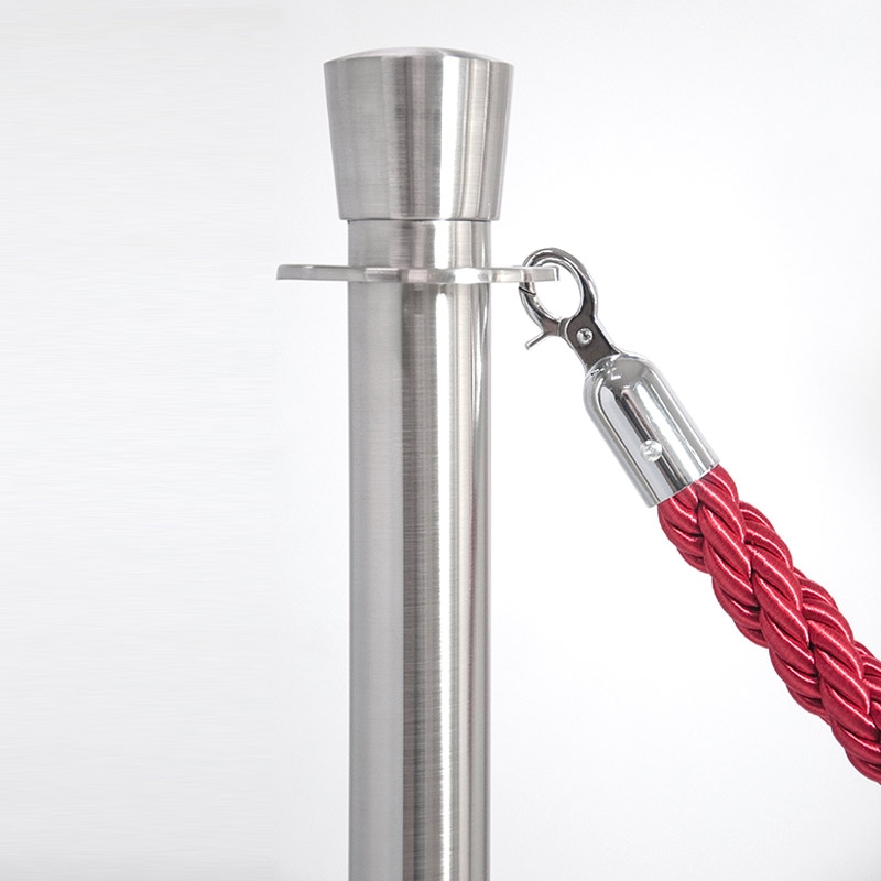Kanirope Absperrkordel MULTITWIST – 200 Cm Lang, Rot, Mit Karabinern In Goldoptik