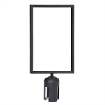 A4 Plakatrahmen Hochformat für Absperrständer - Schwarz