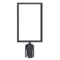 A4 Plakatrahmen Hochformat für Absperrständer - Schwarz