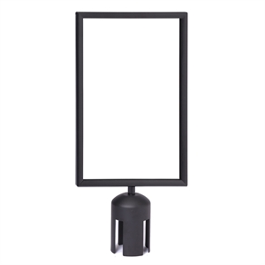A4 Plakatrahmen Hochformat für Absperrständer - Schwarz