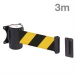 WallMaster 300 - Wandgurtkassette - Gelb / Schwarz Gurtband