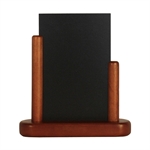 Tischaufsteller Tafel Mahagoni - A6