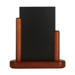 Tischaufsteller Tafel Mahagoni - A6