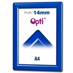 Blau Opti Color A4 Klapprahmen mit 14mm Profil