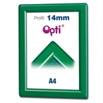 Grün Opti Color A4 Klapprahmen mit 14mm Profil