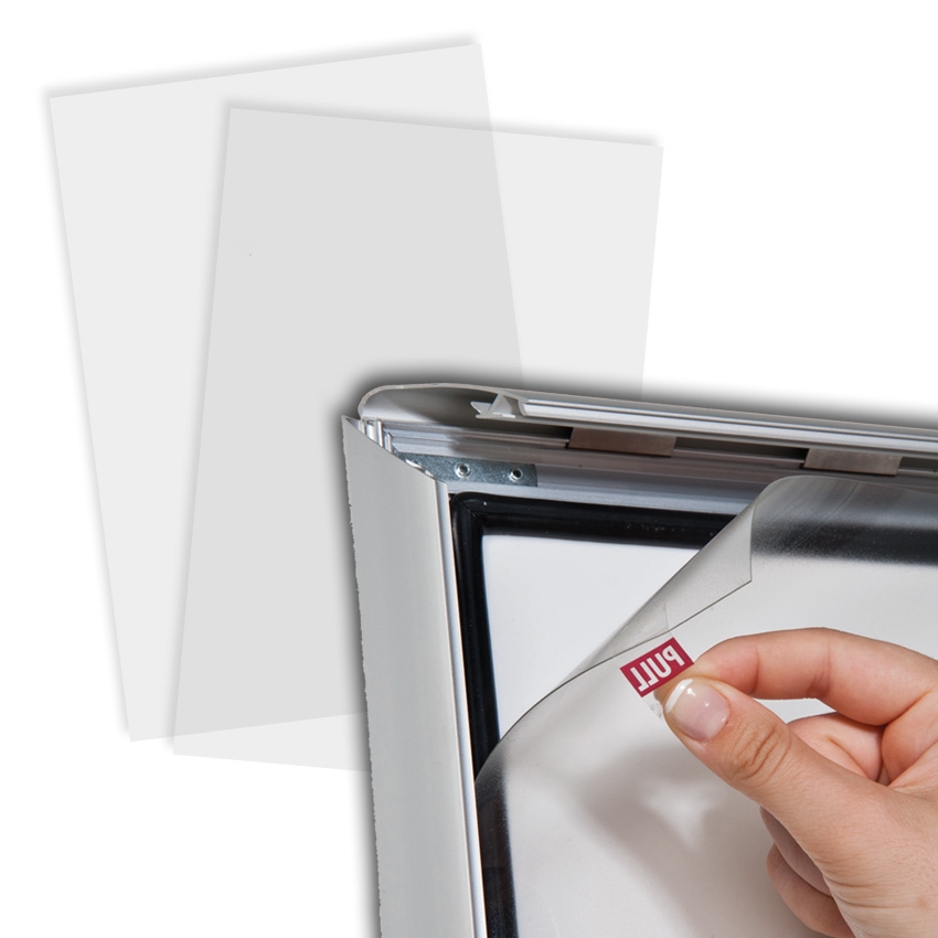 4 Stück DIN A1 Ersatzfolie 59,4x84,1cm - Schutzfolie Für Kundenstopper Plakatrahmen