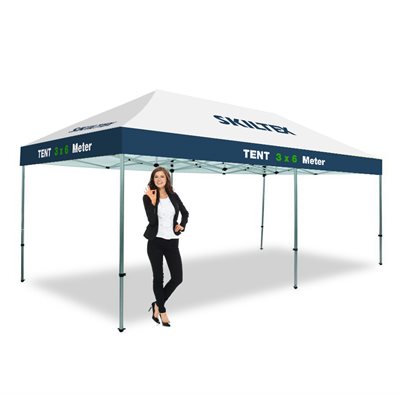 Werbepavillon mit Druck - 3x6 meter