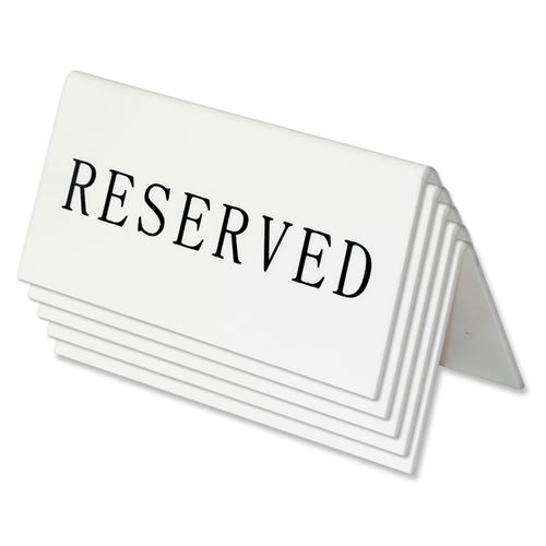 RESERVED Schild - Paket mit 5 Stk.