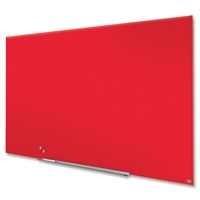 Nobo Widescreen 85" Glastafel Rot - 188x106 cm