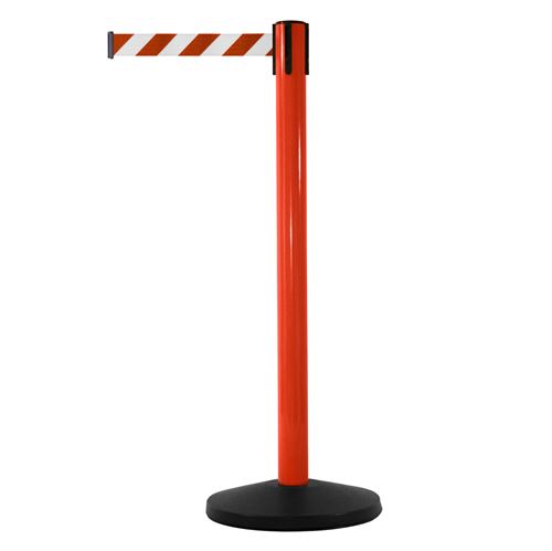 Rot SafetyMaster Absperrständer mit Gurtband
