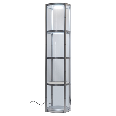 Faltbare LED Vitrine mit klaren Paneelen