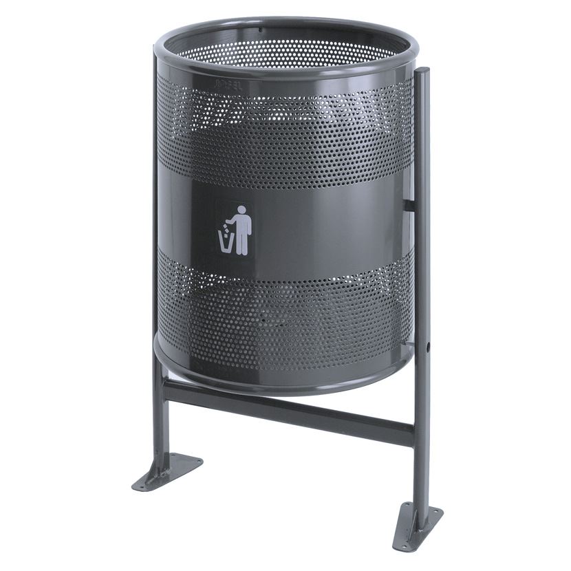 Sleek 80L Mülleimer für den Außenbereich Skiltex.de