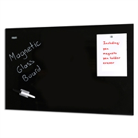  Magnetische Glastafel Schwarz - 120x60 cm