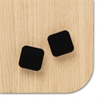 Acryl Magnete für Glastafel – 2 Stück Schwarz