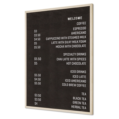 Teak Letter Board - 60x80 cm